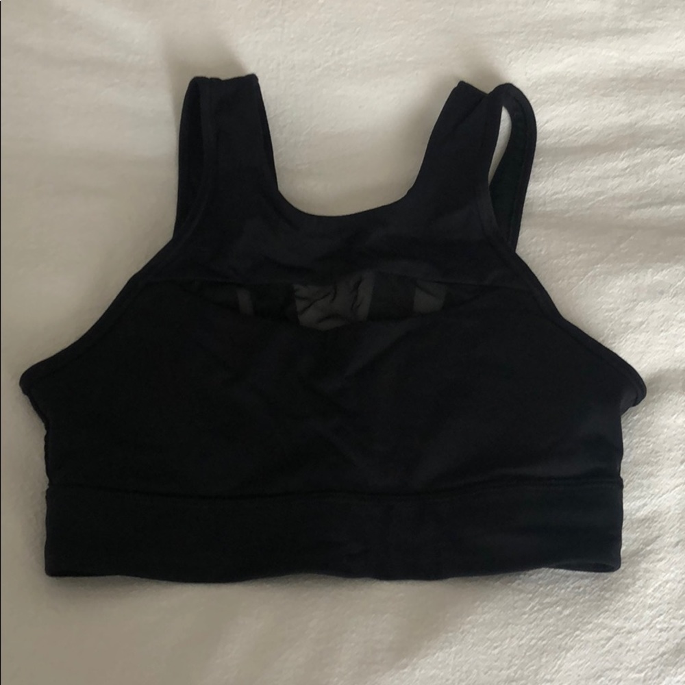 Black Mesh Lululemon sports bra